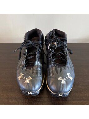 Under Armour Mens Size 10 Black Nitro Diablo RM Football Cleats Lace Up